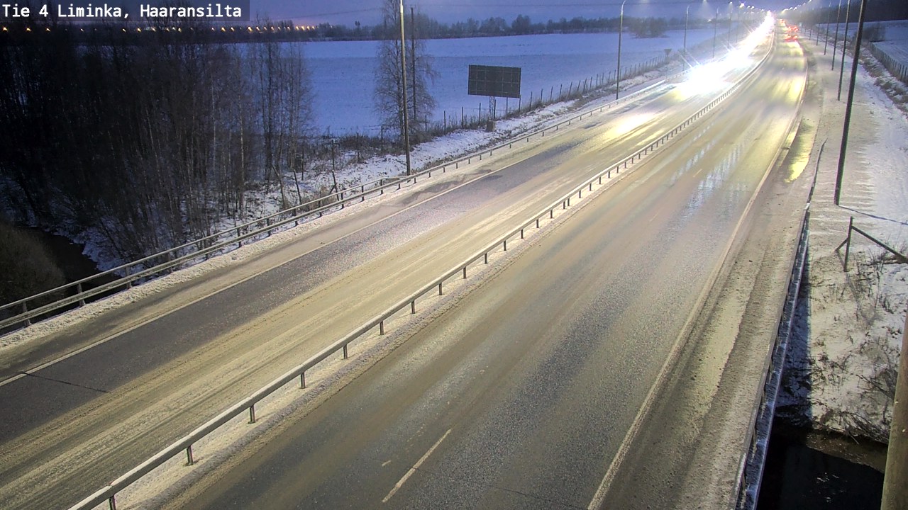Weather Camera Image Road 4 Liminka, Haaransilta, Liminka, Pohjois-Pohjanmaa