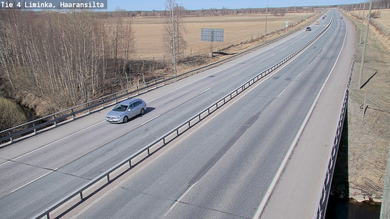 Weather Camera Image Road 4 Liminka, Haaransilta, Liminka, Pohjois-Pohjanmaa