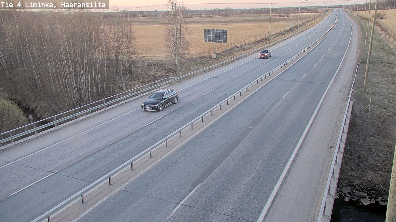 Weather Camera Image Road 4 Liminka, Haaransilta, Liminka, Pohjois-Pohjanmaa