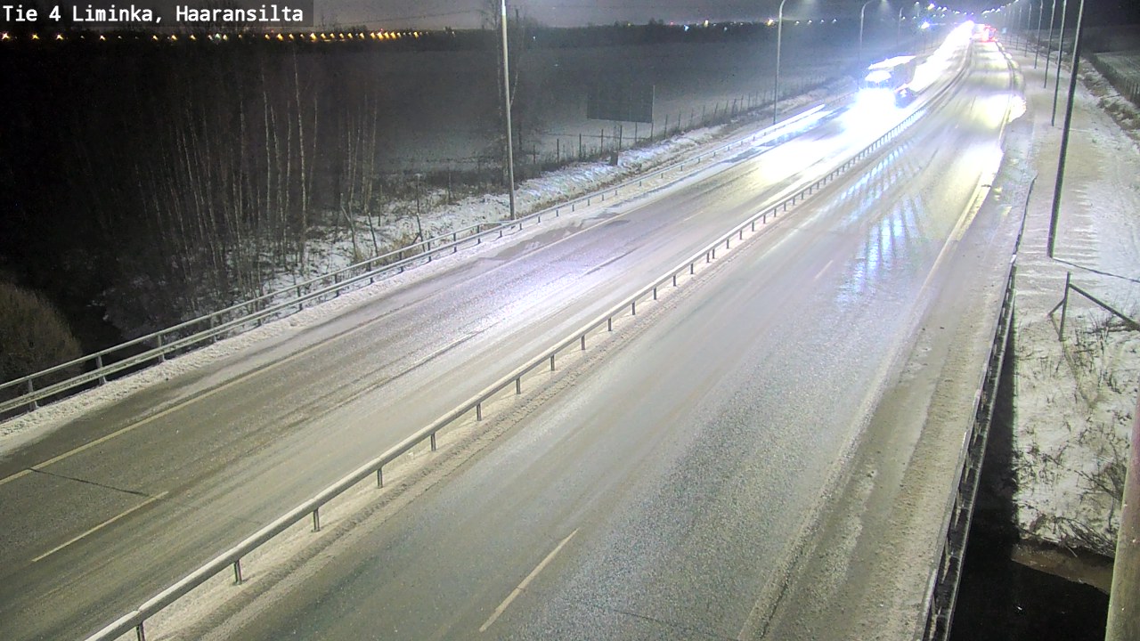 Weather Camera Image Väg 4 Limingo, Haaransilta, Liminka, Pohjois-Pohjanmaa
