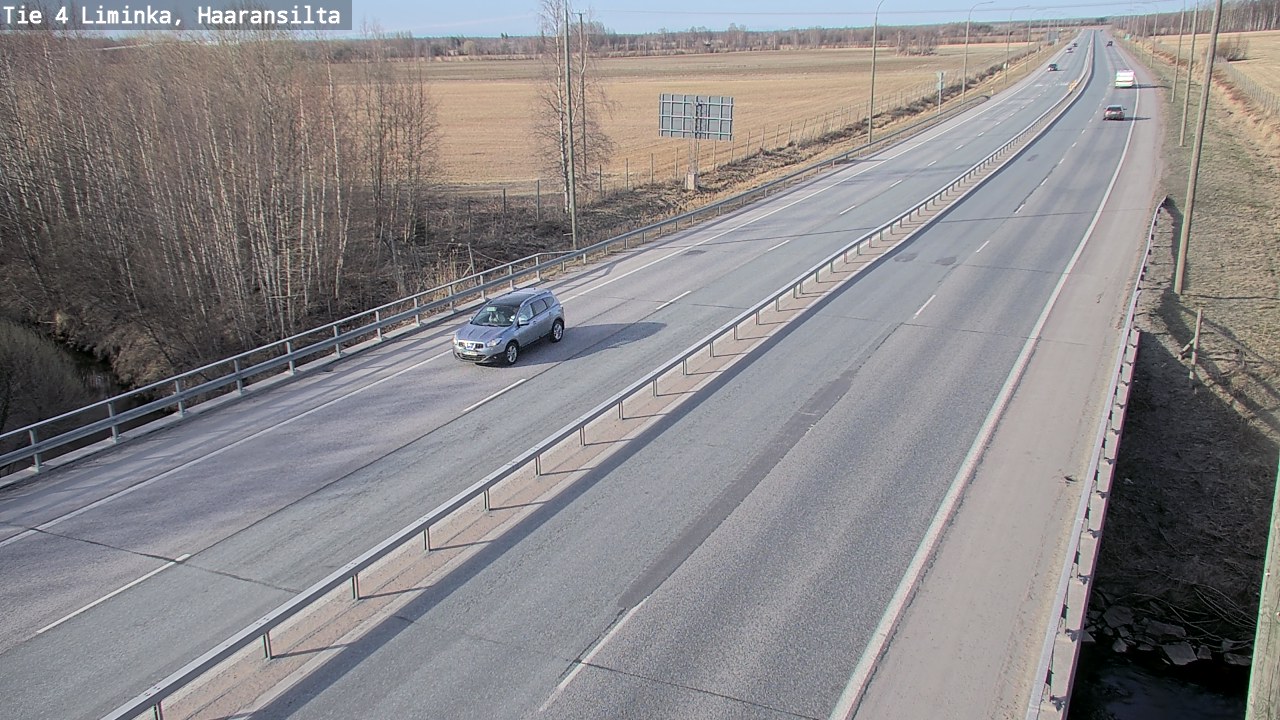 Weather Camera Image Road 4 Liminka, Haaransilta, Liminka, Pohjois-Pohjanmaa