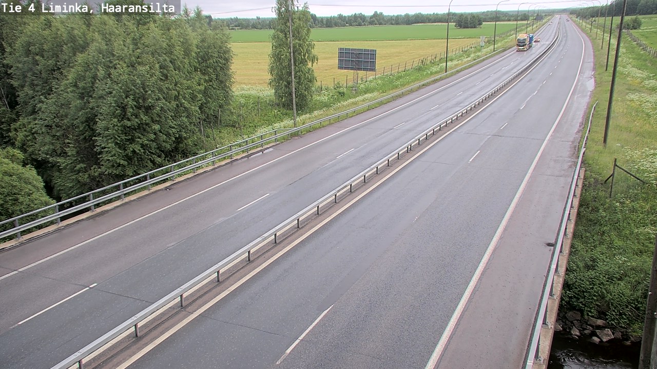 Weather Camera Image Road 4 Liminka, Haaransilta, Liminka, Pohjois-Pohjanmaa