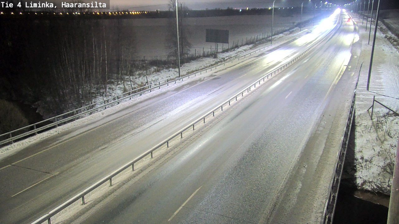 Weather Camera Image Väg 4 Limingo, Haaransilta, Liminka, Pohjois-Pohjanmaa