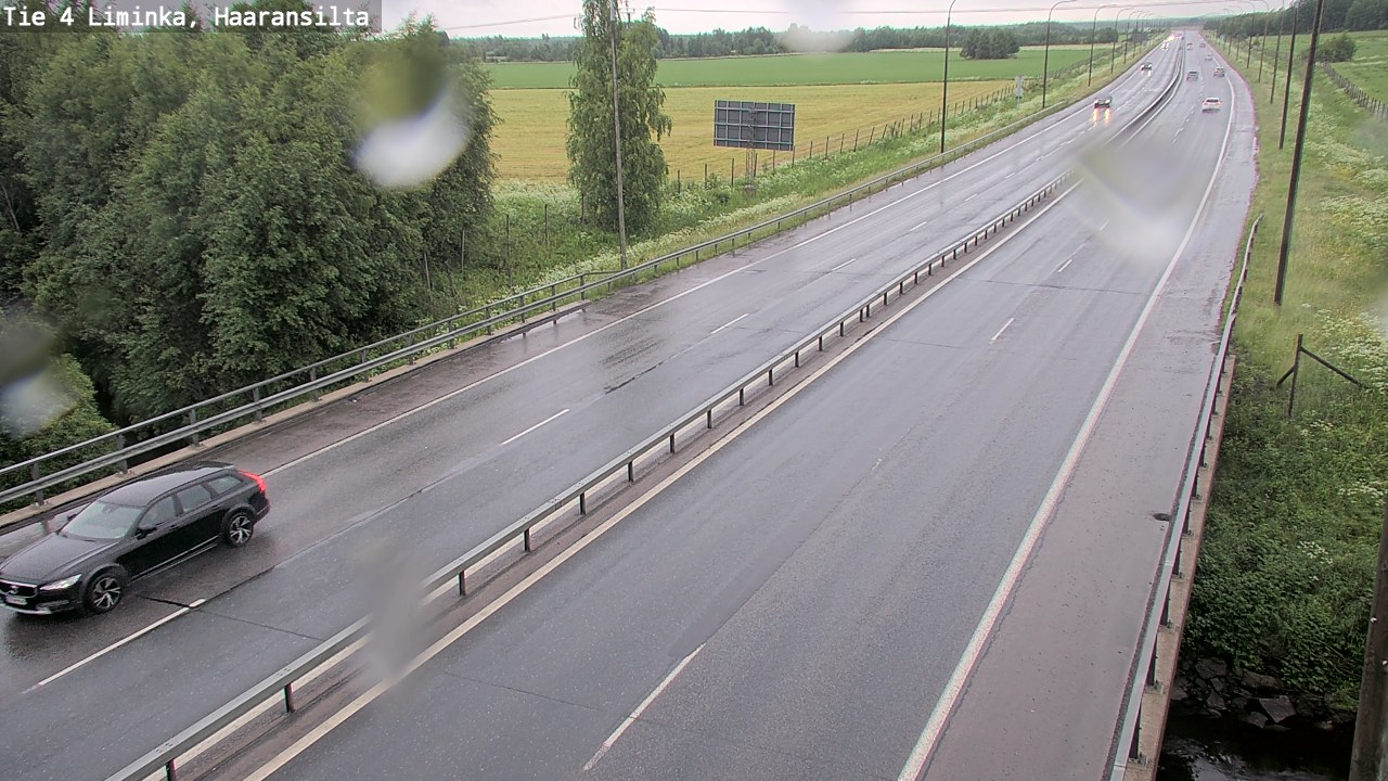 Weather Camera Image Väg 4 Limingo, Haaransilta, Liminka, Pohjois-Pohjanmaa