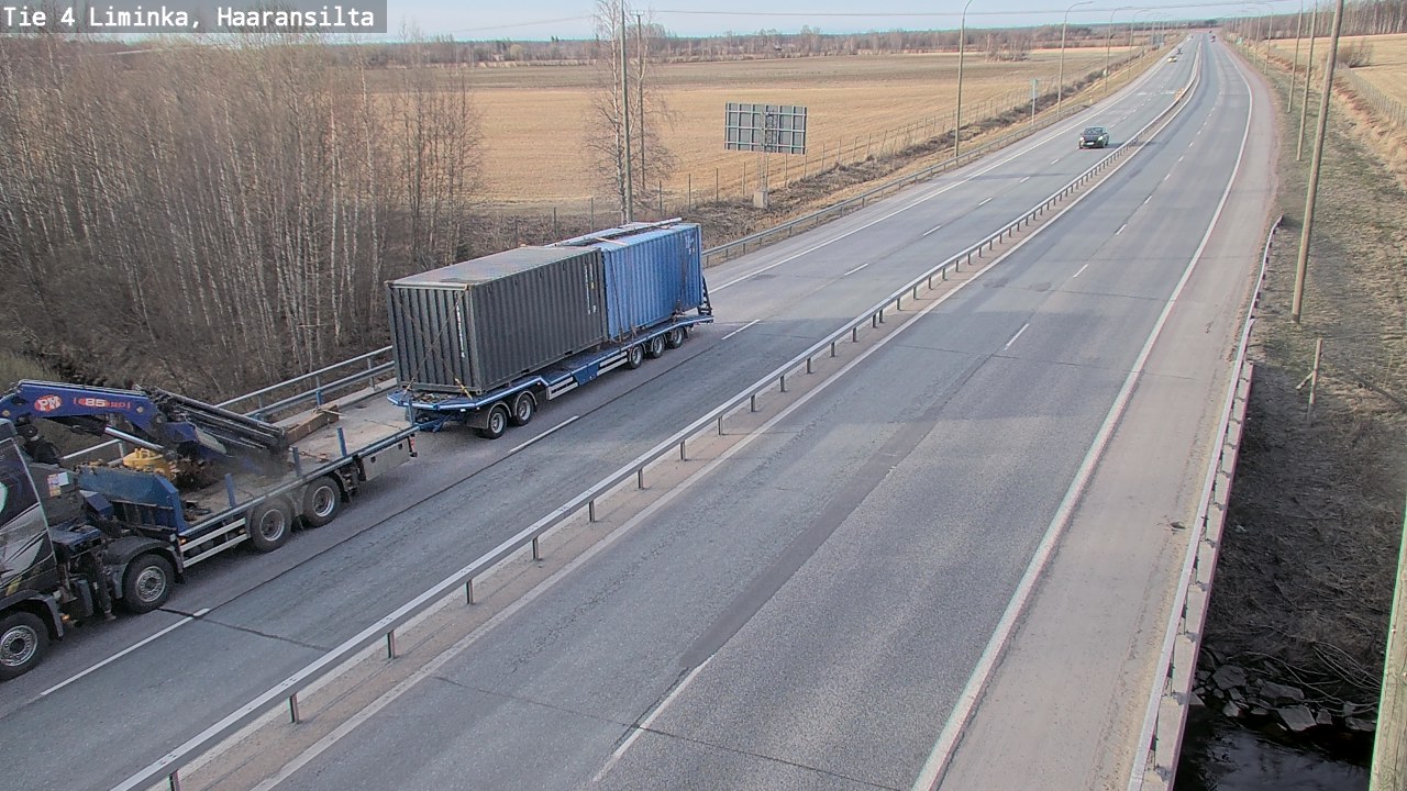 Weather Camera Image Road 4 Liminka, Haaransilta, Liminka, Pohjois-Pohjanmaa