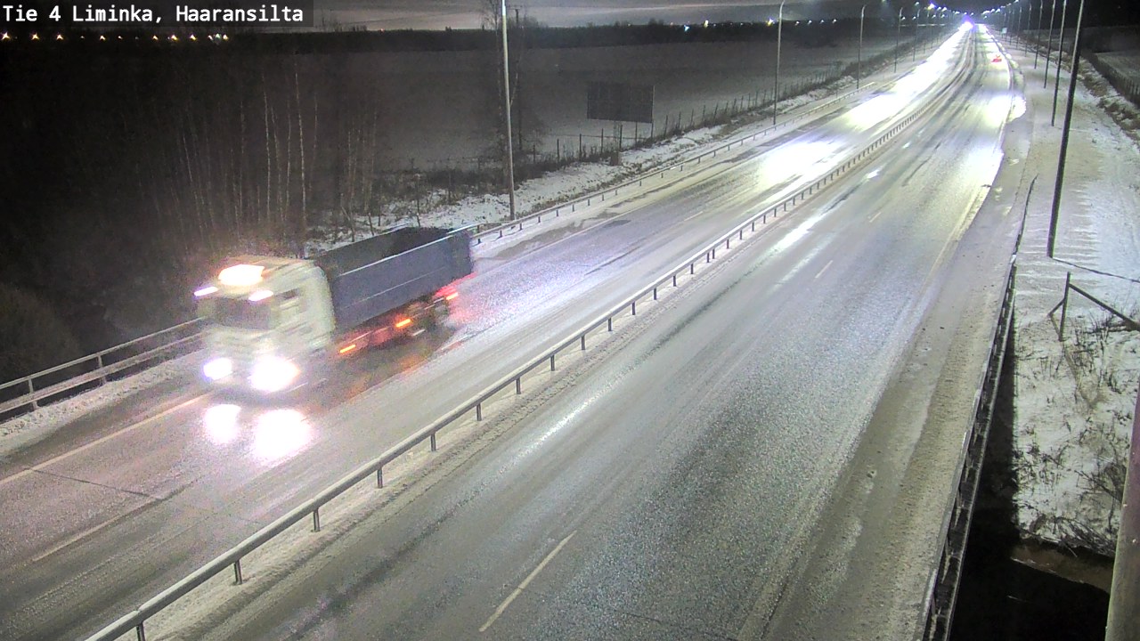 Weather Camera Image Väg 4 Limingo, Haaransilta, Liminka, Pohjois-Pohjanmaa