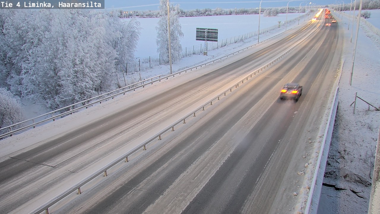 Weather Camera Image Road 4 Liminka, Haaransilta, Liminka, Pohjois-Pohjanmaa