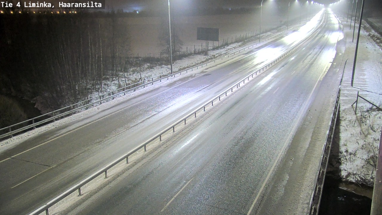 Weather Camera Image Väg 4 Limingo, Haaransilta, Liminka, Pohjois-Pohjanmaa