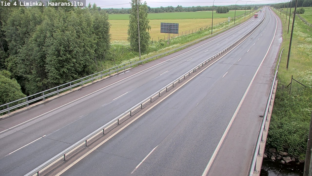 Weather Camera Image Road 4 Liminka, Haaransilta, Liminka, Pohjois-Pohjanmaa