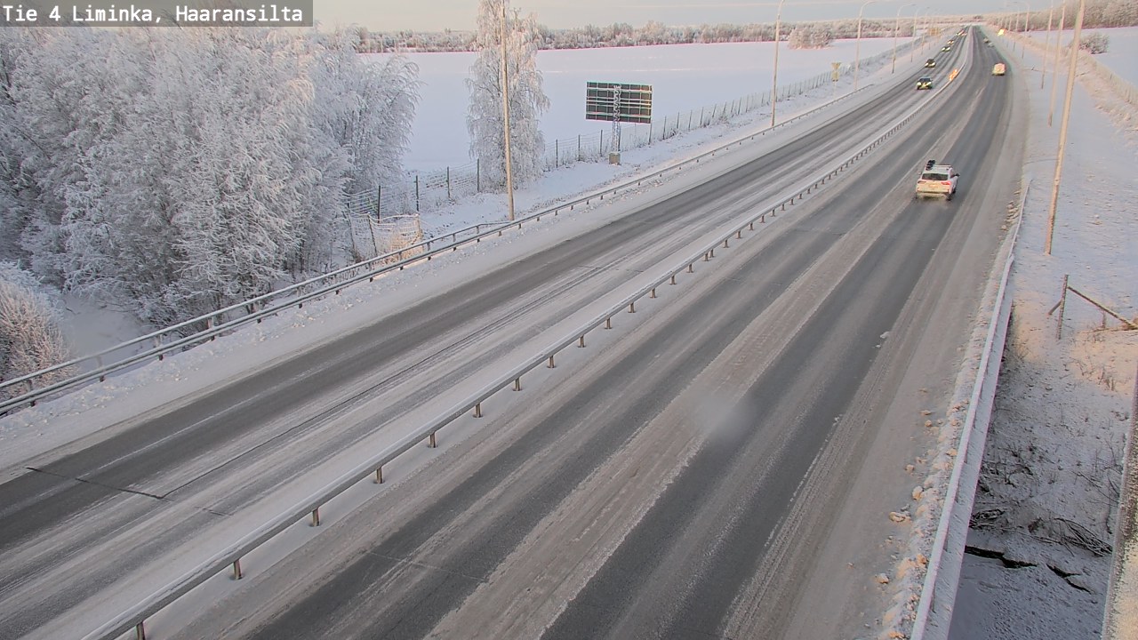 Weather Camera Image Road 4 Liminka, Haaransilta, Liminka, Pohjois-Pohjanmaa