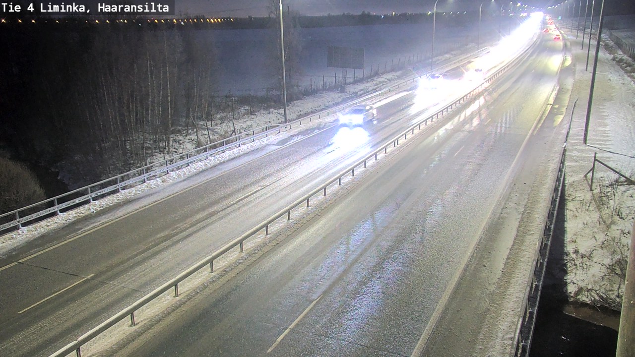 Weather Camera Image Väg 4 Limingo, Haaransilta, Liminka, Pohjois-Pohjanmaa