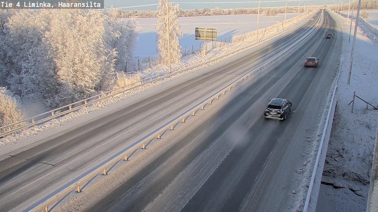 Weather Camera Image Road 4 Liminka, Haaransilta, Liminka, Pohjois-Pohjanmaa