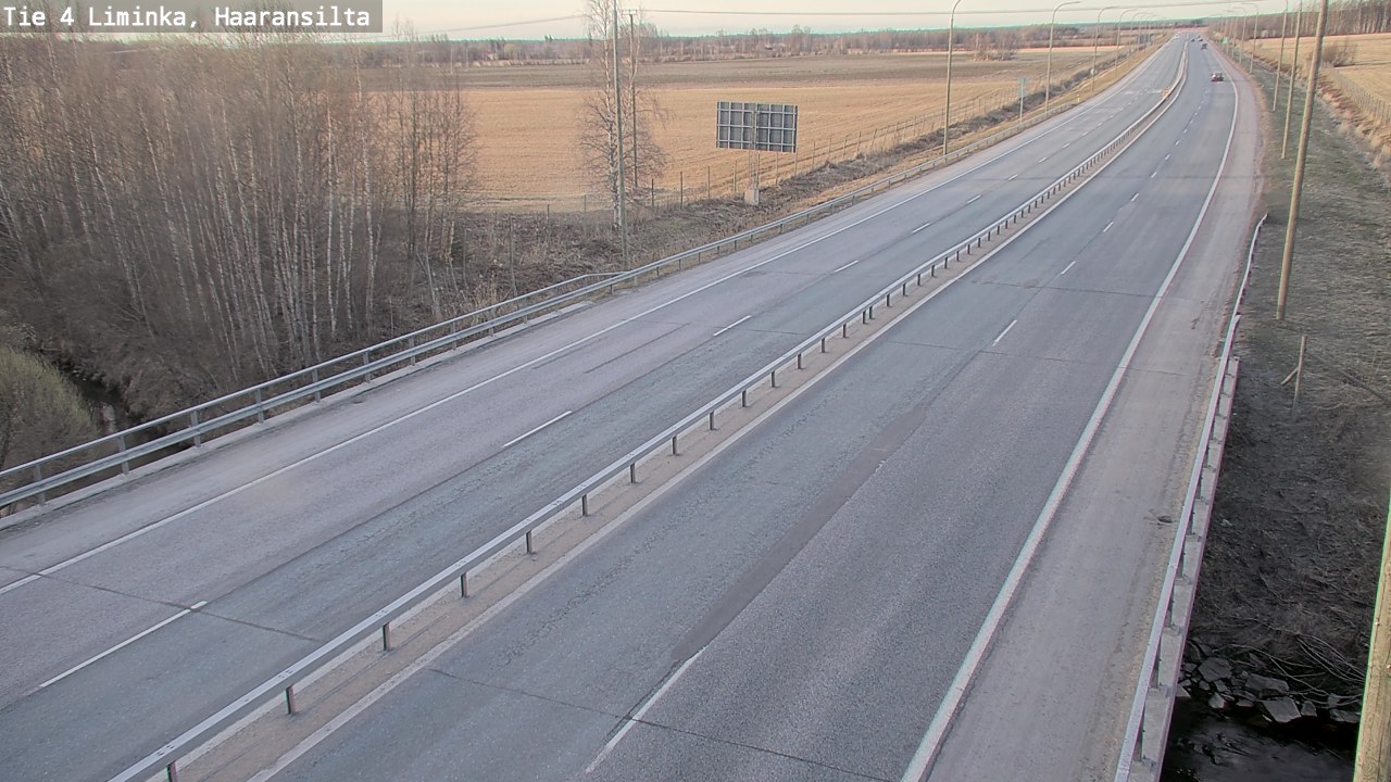 Weather Camera Image Road 4 Liminka, Haaransilta, Liminka, Pohjois-Pohjanmaa