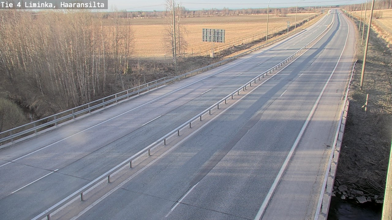 Weather Camera Image Road 4 Liminka, Haaransilta, Liminka, Pohjois-Pohjanmaa