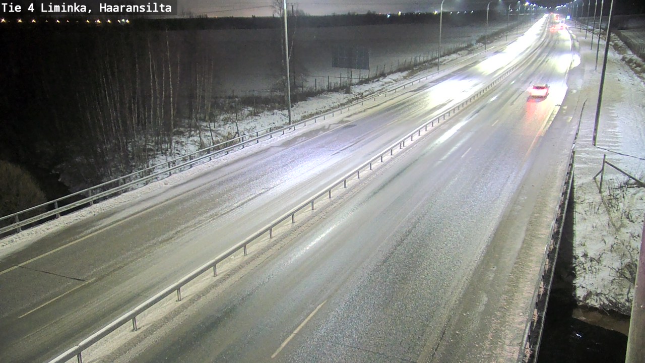 Weather Camera Image Väg 4 Limingo, Haaransilta, Liminka, Pohjois-Pohjanmaa