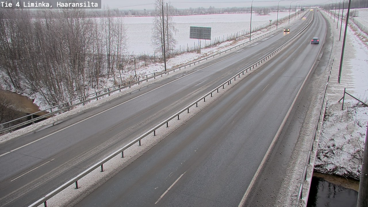 Weather Camera Image Road 4 Liminka, Haaransilta, Liminka, Pohjois-Pohjanmaa