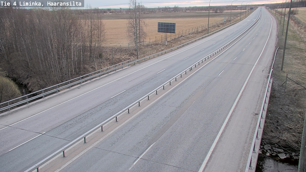 Weather Camera Image Road 4 Liminka, Haaransilta, Liminka, Pohjois-Pohjanmaa