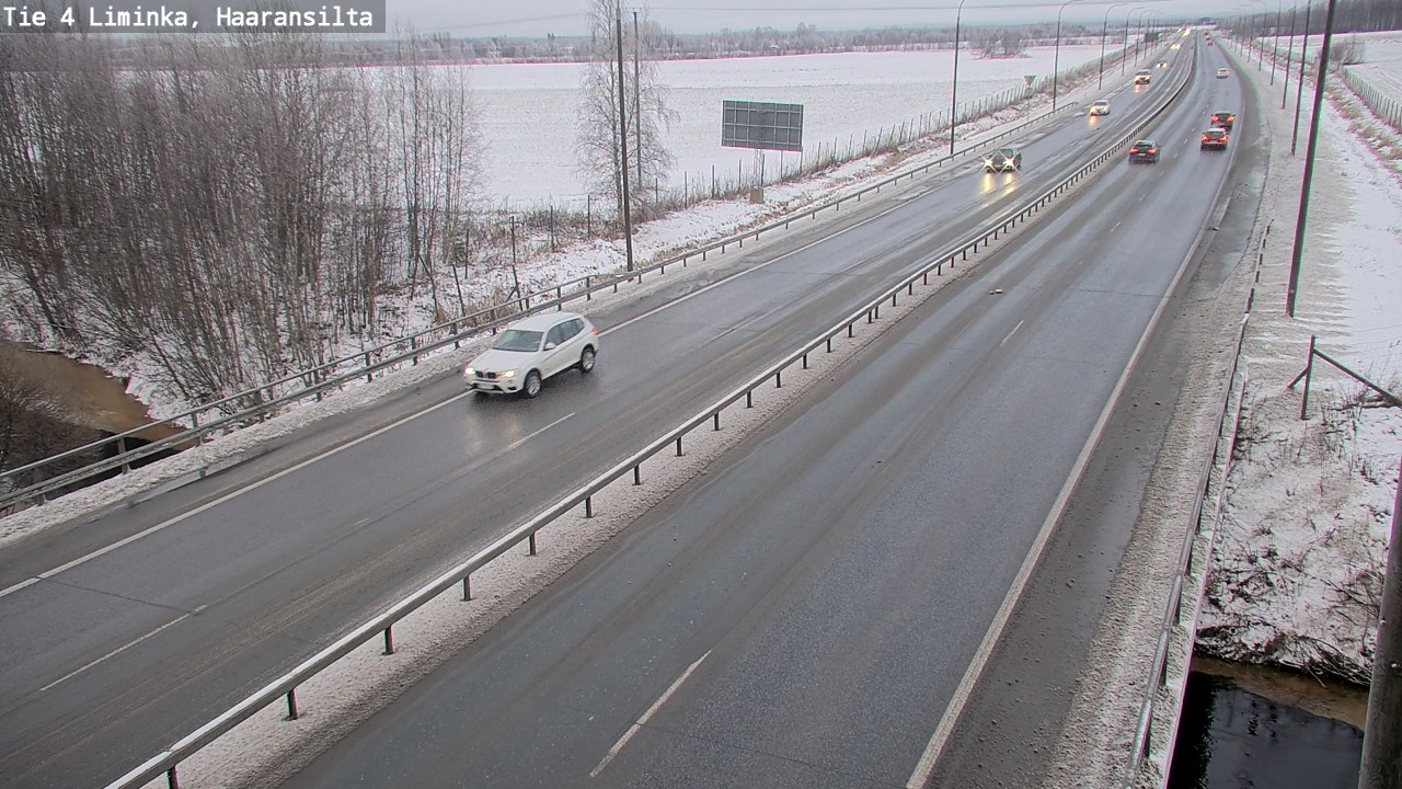 Weather Camera Image Väg 4 Limingo, Haaransilta, Liminka, Pohjois-Pohjanmaa