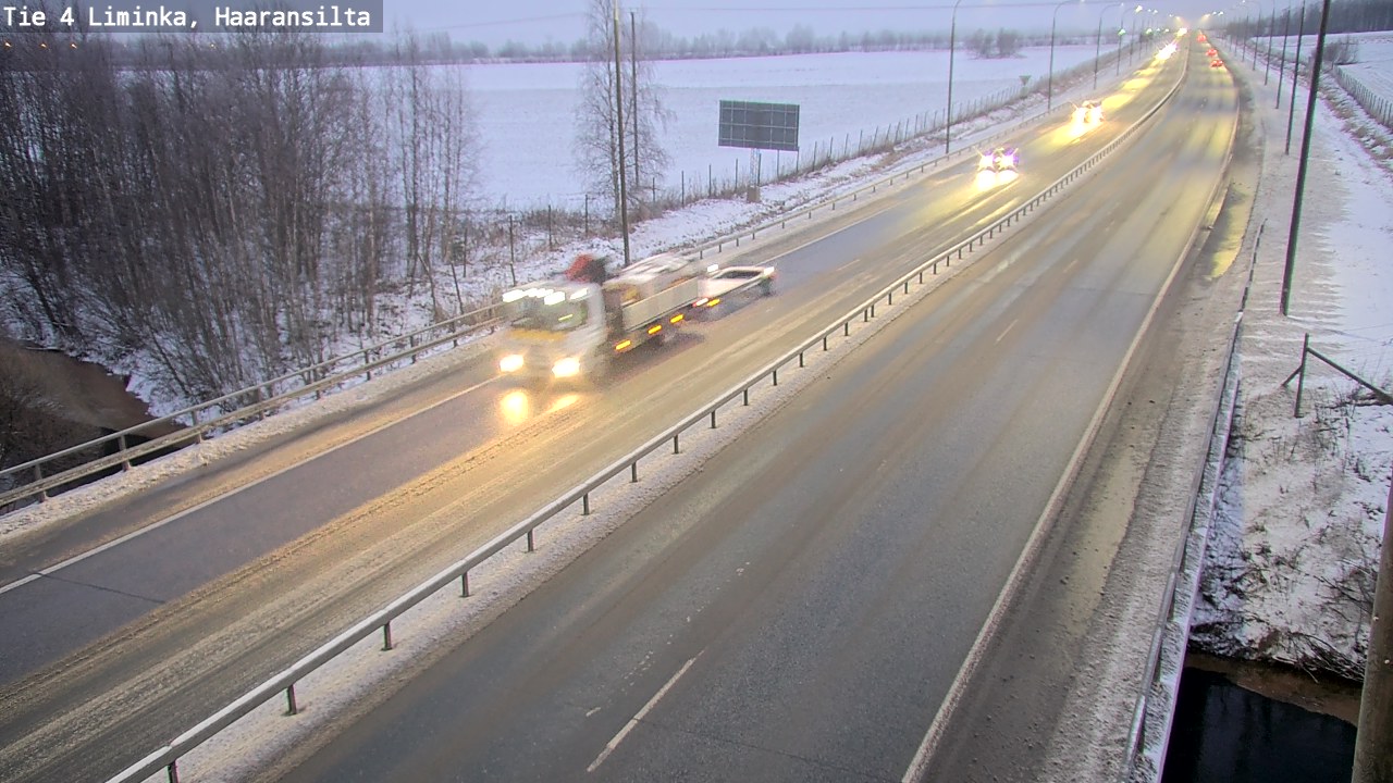 Weather Camera Image Road 4 Liminka, Haaransilta, Liminka, Pohjois-Pohjanmaa