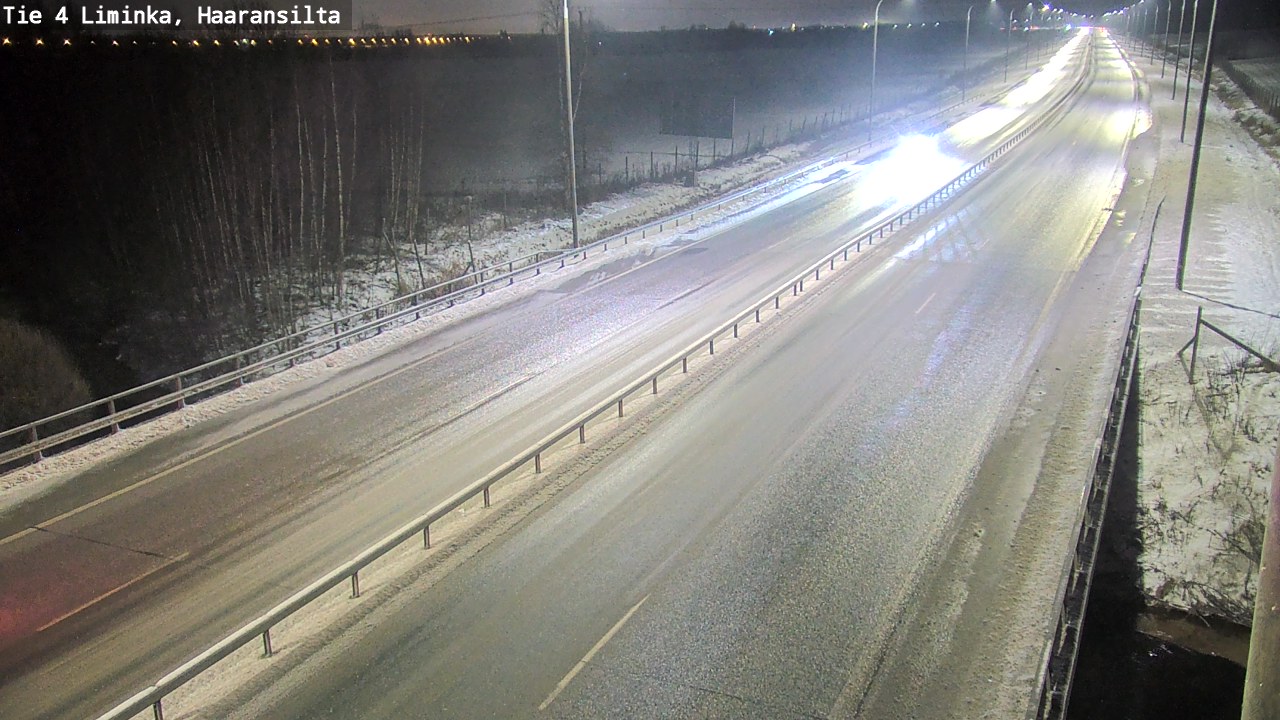 Weather Camera Image Väg 4 Limingo, Haaransilta, Liminka, Pohjois-Pohjanmaa