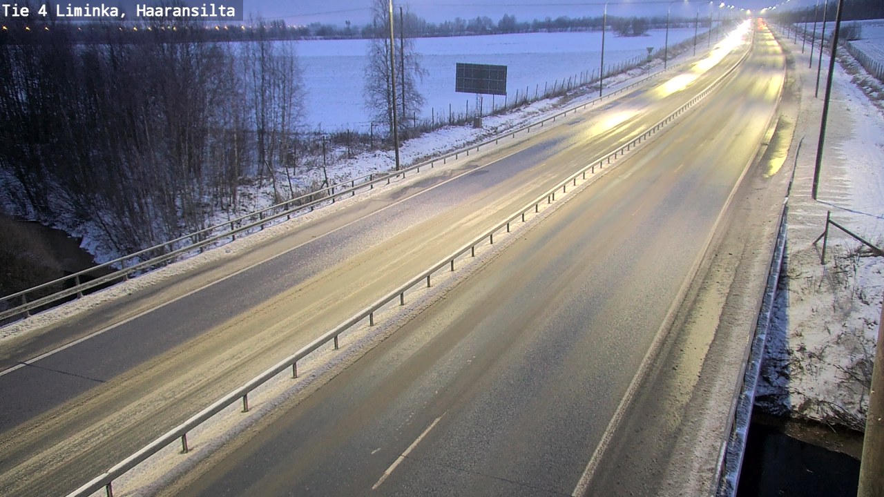 Weather Camera Image Road 4 Liminka, Haaransilta, Liminka, Pohjois-Pohjanmaa