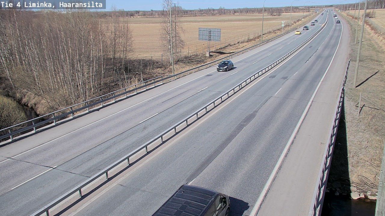 Weather Camera Image Road 4 Liminka, Haaransilta, Liminka, Pohjois-Pohjanmaa