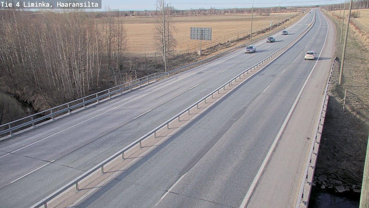 Weather Camera Image Road 4 Liminka, Haaransilta, Liminka, Pohjois-Pohjanmaa