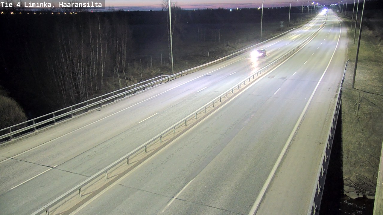 Weather Camera Image Road 4 Liminka, Haaransilta, Liminka, Pohjois-Pohjanmaa
