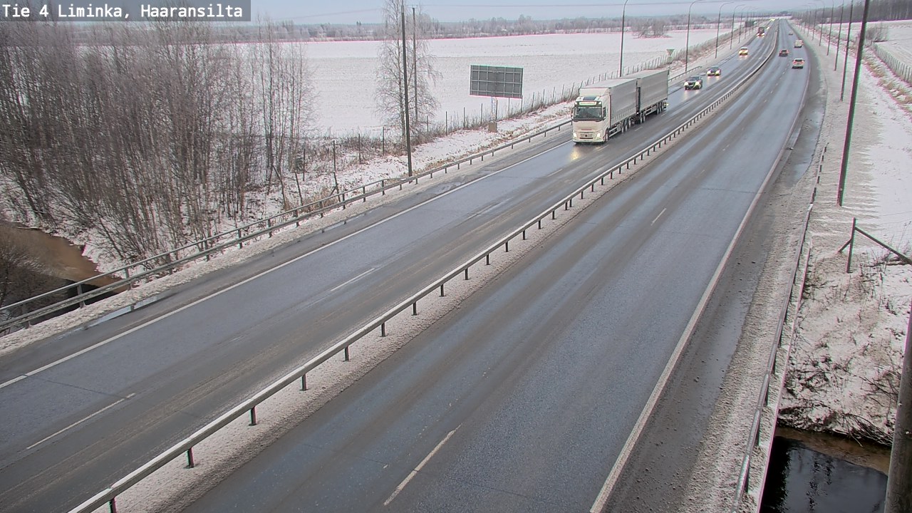 Weather Camera Image Road 4 Liminka, Haaransilta, Liminka, Pohjois-Pohjanmaa