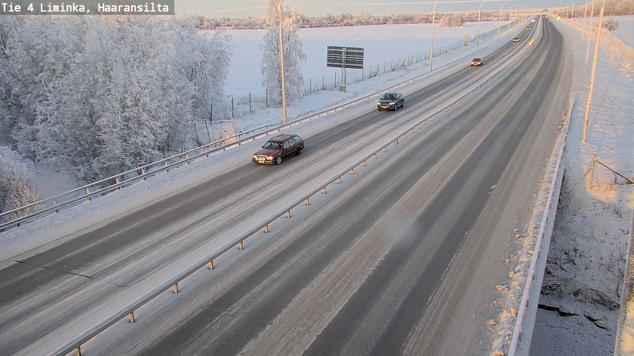 Weather Camera Image Road 4 Liminka, Haaransilta, Liminka, Pohjois-Pohjanmaa
