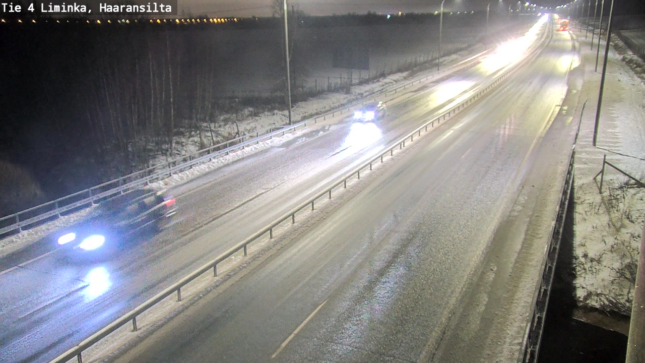 Weather Camera Image Väg 4 Limingo, Haaransilta, Liminka, Pohjois-Pohjanmaa