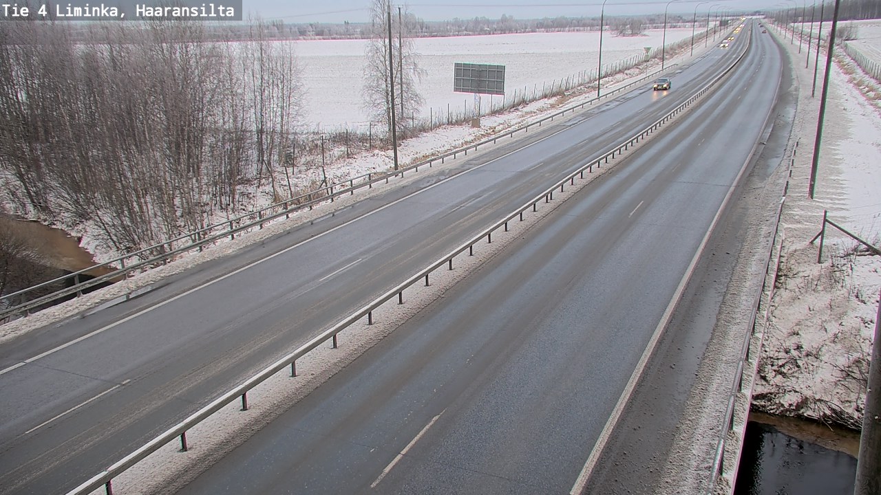 Weather Camera Image Road 4 Liminka, Haaransilta, Liminka, Pohjois-Pohjanmaa