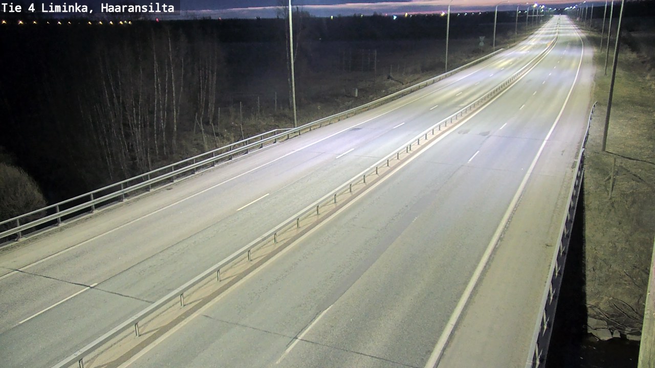 Weather Camera Image Road 4 Liminka, Haaransilta, Liminka, Pohjois-Pohjanmaa