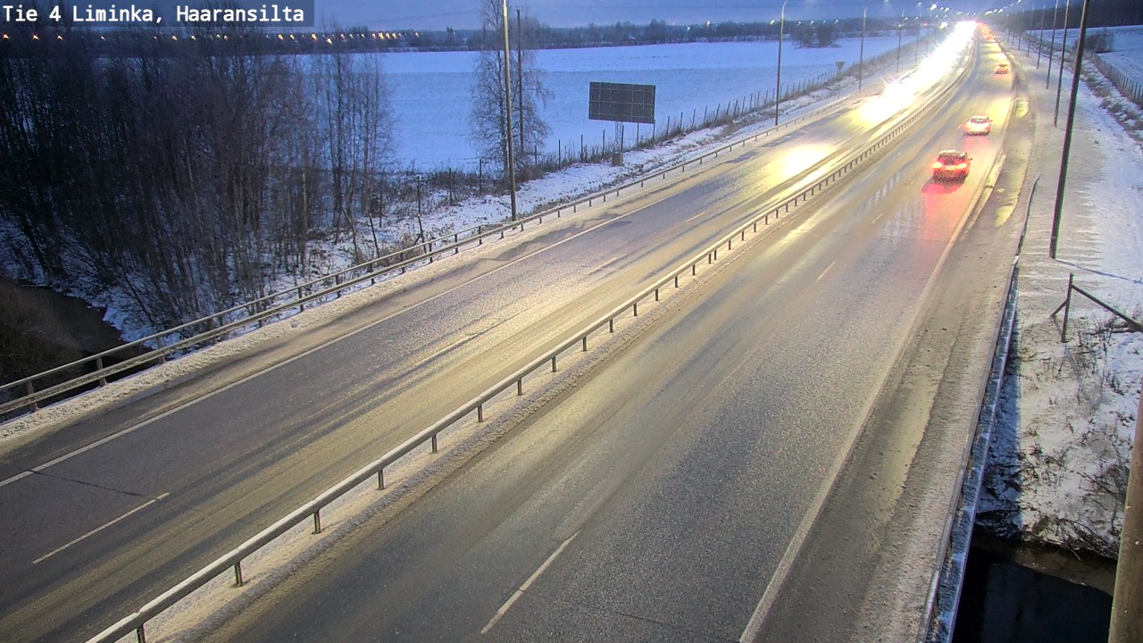 Weather Camera Image Väg 4 Limingo, Haaransilta, Liminka, Pohjois-Pohjanmaa