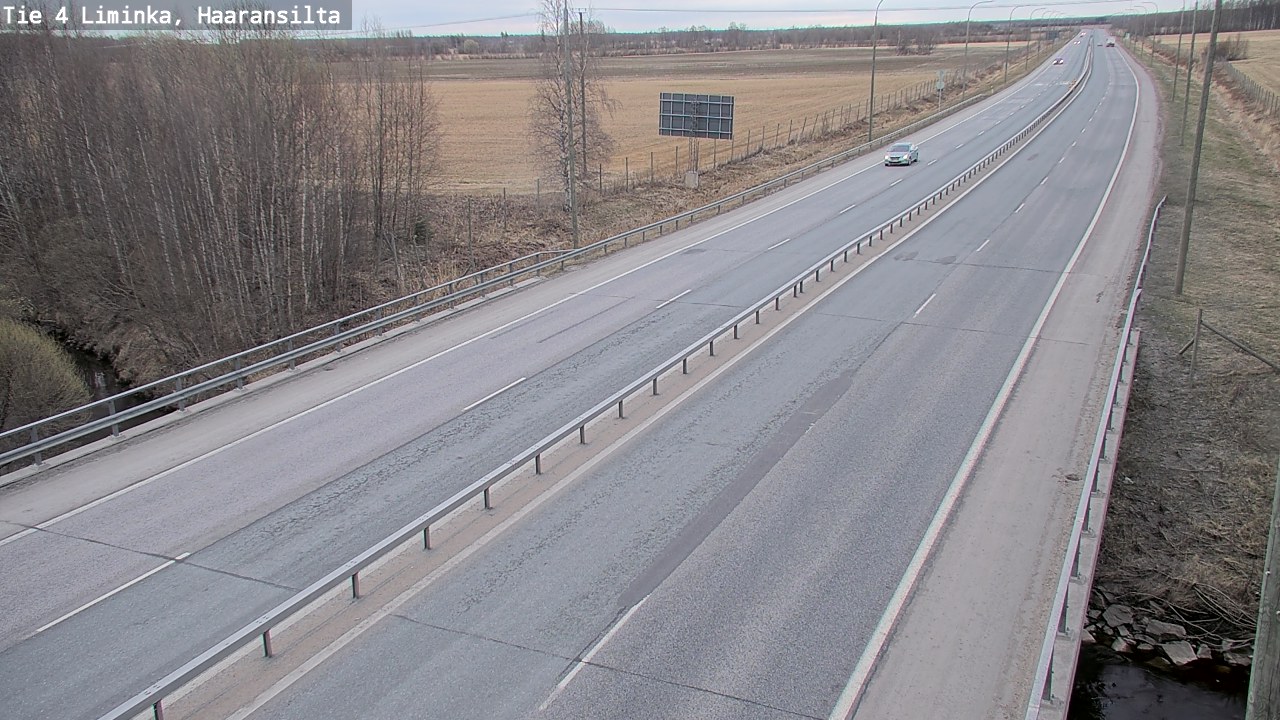 Weather Camera Image Road 4 Liminka, Haaransilta, Liminka, Pohjois-Pohjanmaa