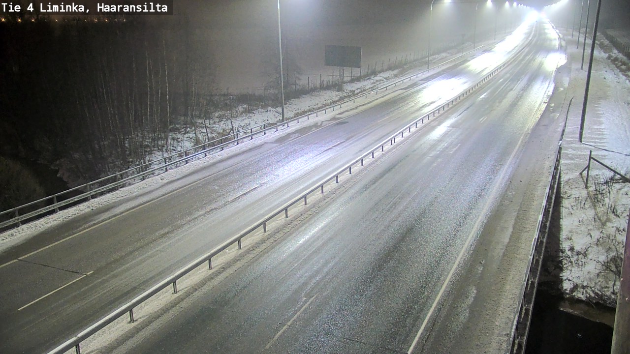 Weather Camera Image Väg 4 Limingo, Haaransilta, Liminka, Pohjois-Pohjanmaa