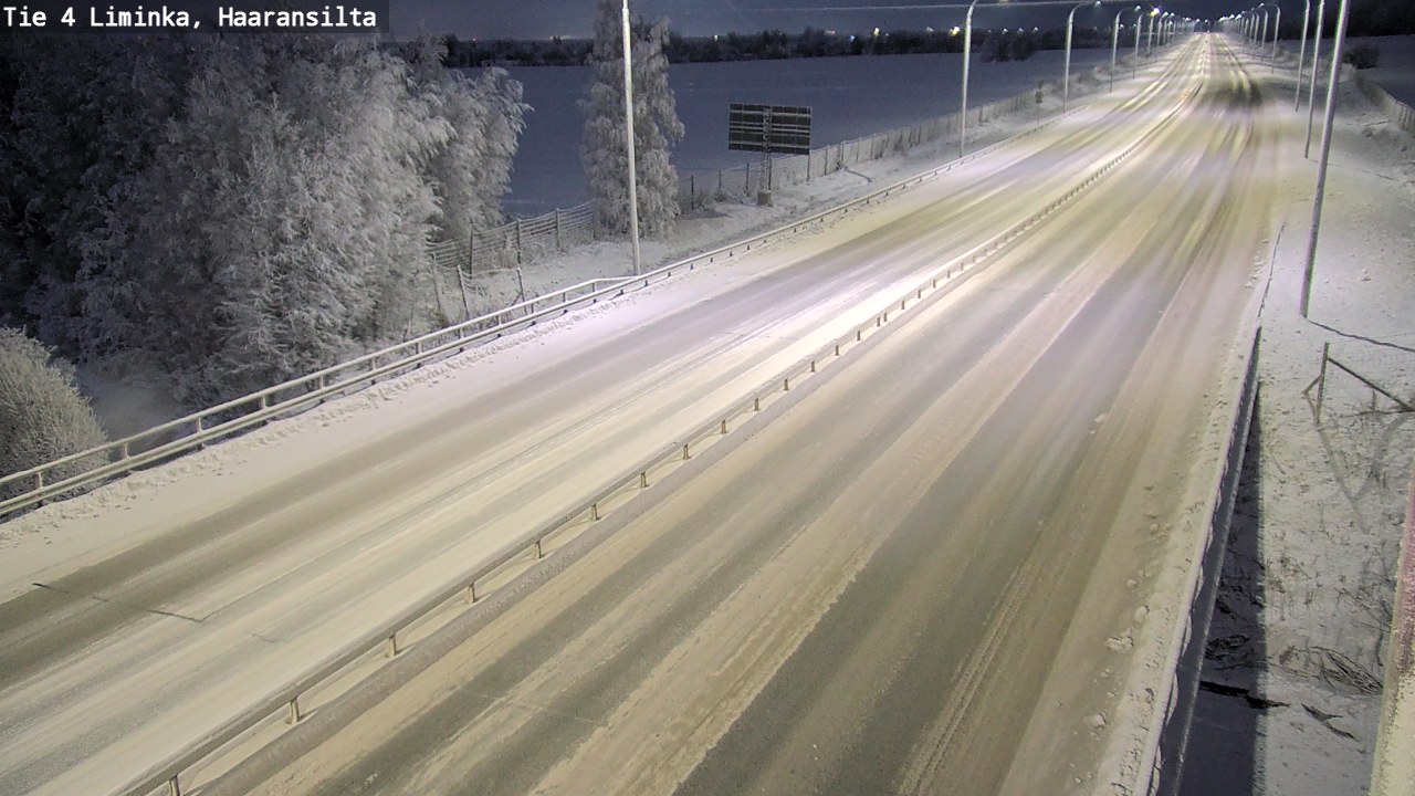 Weather Camera Image Road 4 Liminka, Haaransilta, Liminka, Pohjois-Pohjanmaa