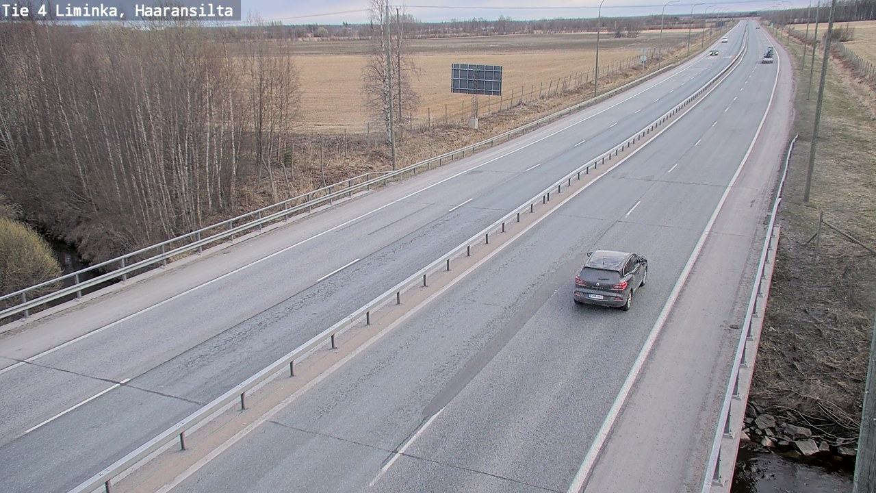 Weather Camera Image Road 4 Liminka, Haaransilta, Liminka, Pohjois-Pohjanmaa