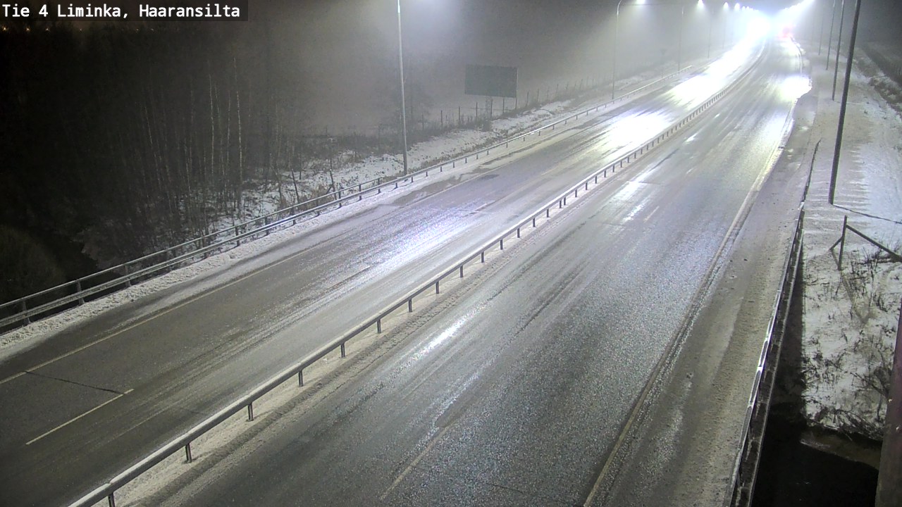 Weather Camera Image Väg 4 Limingo, Haaransilta, Liminka, Pohjois-Pohjanmaa