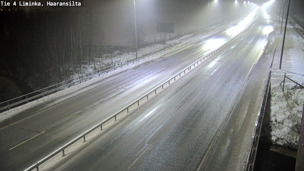 Weather Camera Image Väg 4 Limingo, Haaransilta, Liminka, Pohjois-Pohjanmaa