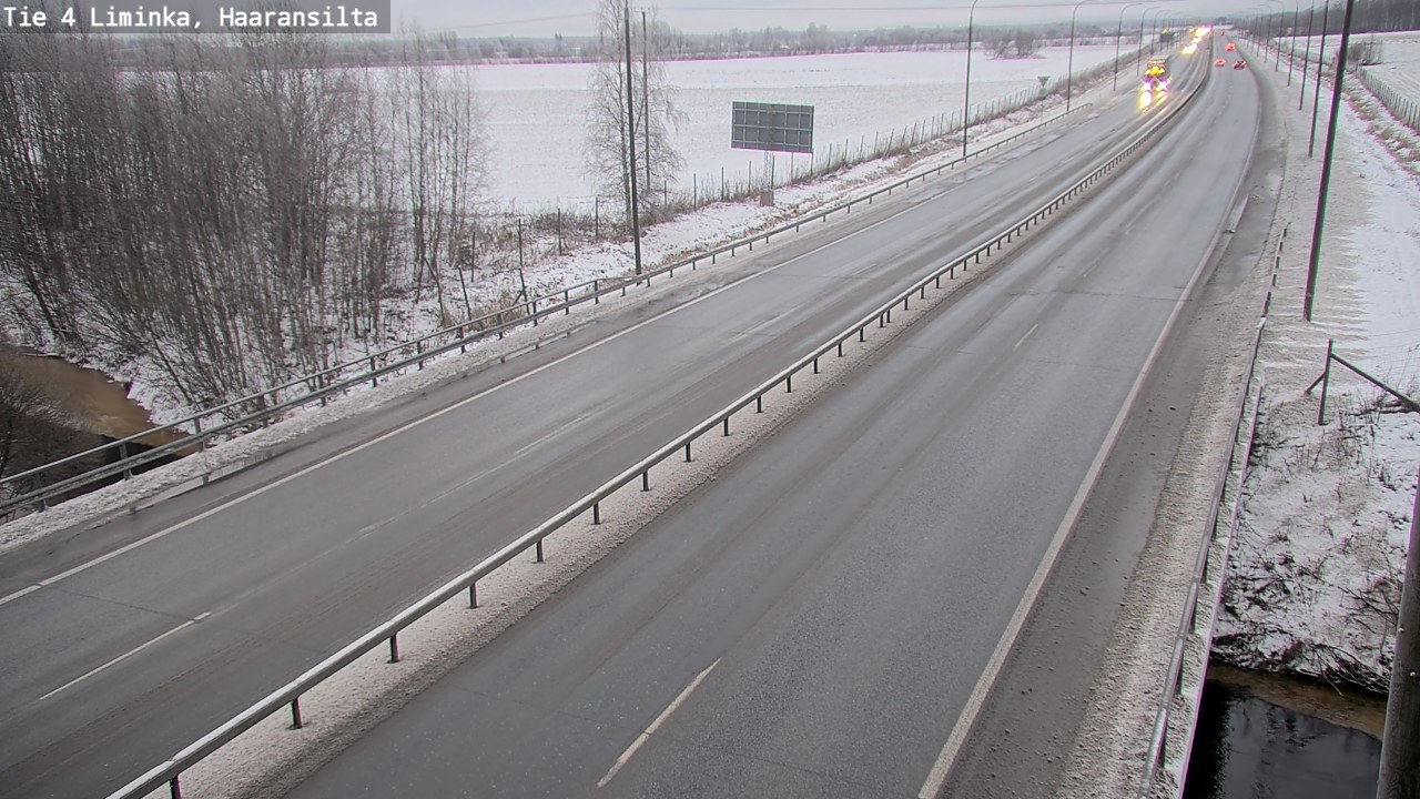 Weather Camera Image Väg 4 Limingo, Haaransilta, Liminka, Pohjois-Pohjanmaa