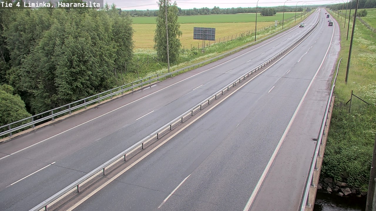 Weather Camera Image Road 4 Liminka, Haaransilta, Liminka, Pohjois-Pohjanmaa