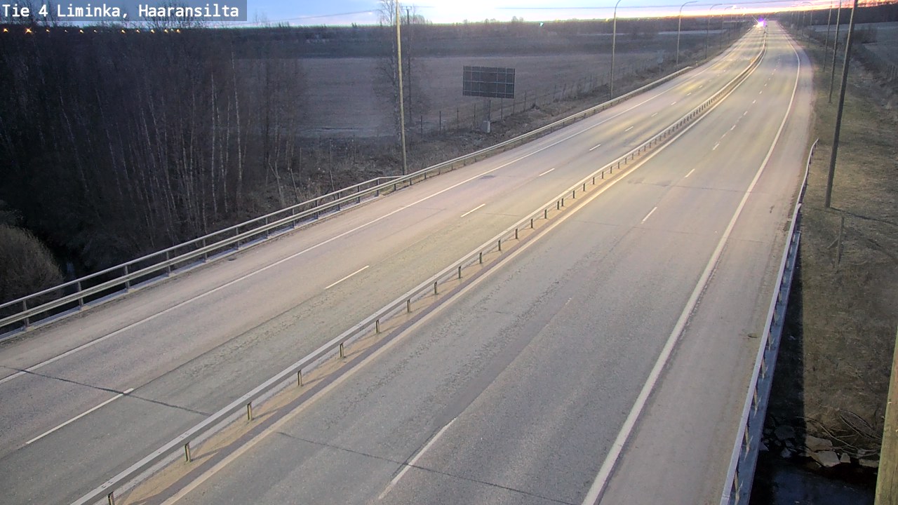 Weather Camera Image Road 4 Liminka, Haaransilta, Liminka, Pohjois-Pohjanmaa