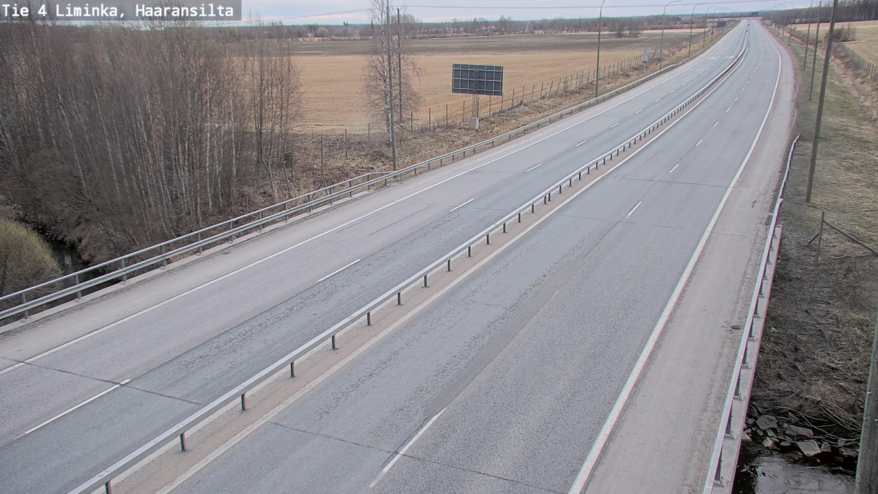 Weather Camera Image Väg 4 Limingo, Haaransilta, Liminka, Pohjois-Pohjanmaa