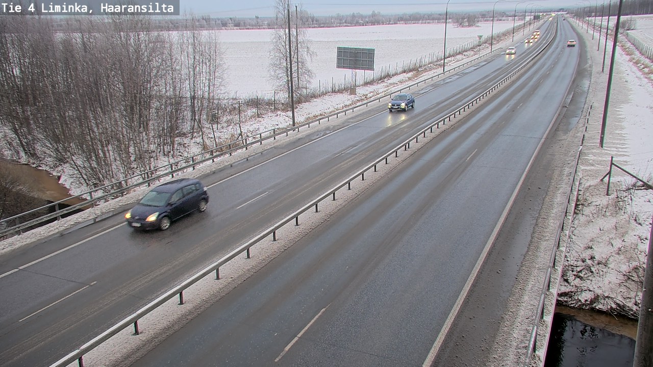 Weather Camera Image Väg 4 Limingo, Haaransilta, Liminka, Pohjois-Pohjanmaa