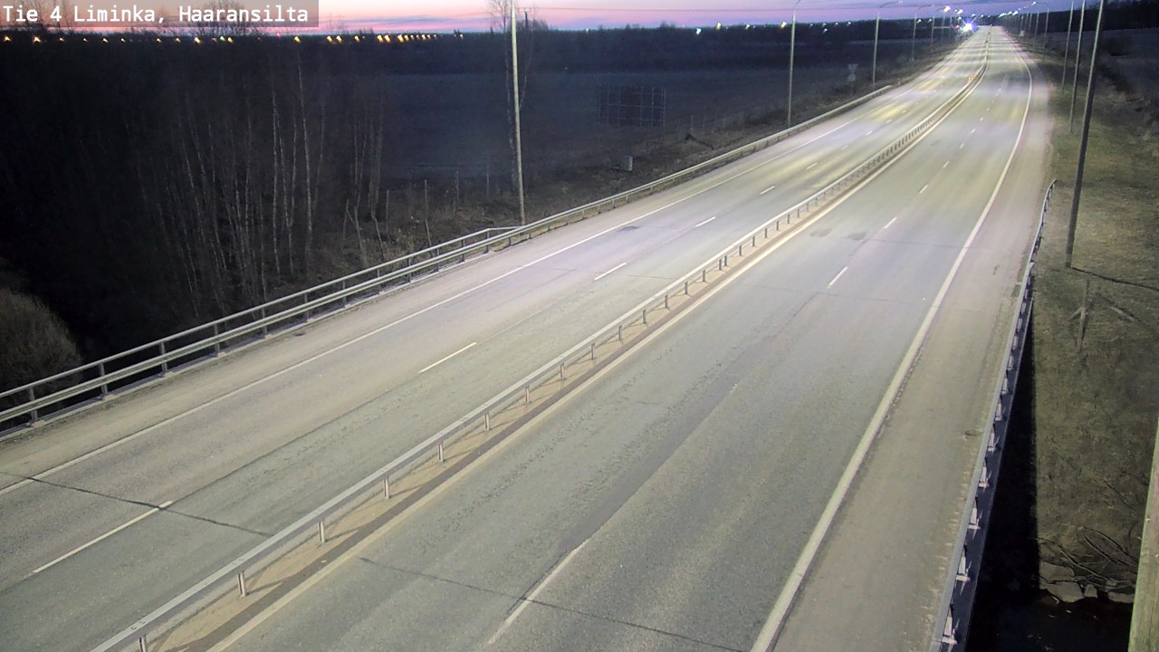 Weather Camera Image Road 4 Liminka, Haaransilta, Liminka, Pohjois-Pohjanmaa