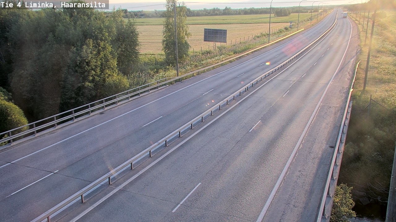 Weather Camera Image Road 4 Liminka, Haaransilta, Liminka, Pohjois-Pohjanmaa