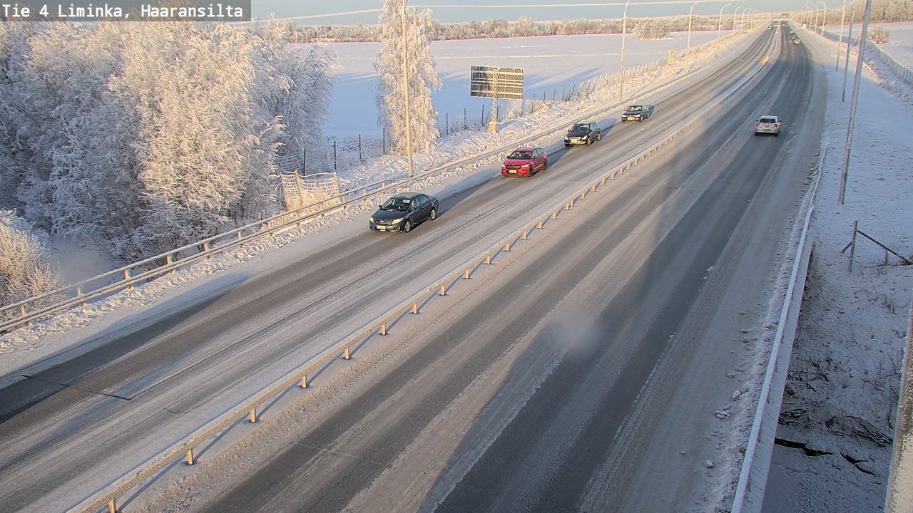 Weather Camera Image Road 4 Liminka, Haaransilta, Liminka, Pohjois-Pohjanmaa