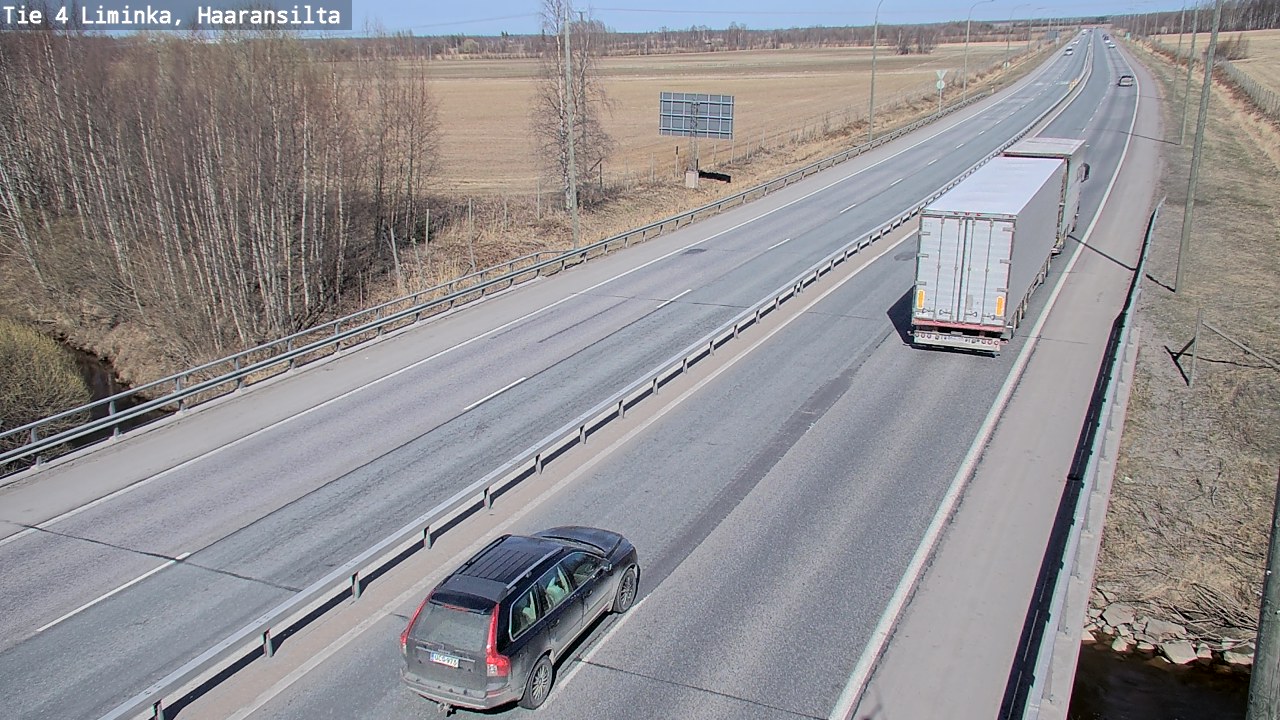 Weather Camera Image Road 4 Liminka, Haaransilta, Liminka, Pohjois-Pohjanmaa