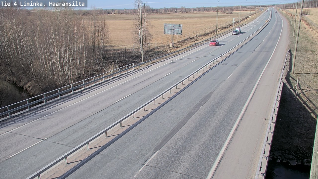Weather Camera Image Road 4 Liminka, Haaransilta, Liminka, Pohjois-Pohjanmaa